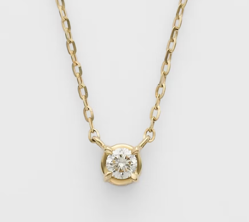 agete K18 ダイヤモンド ネックレス