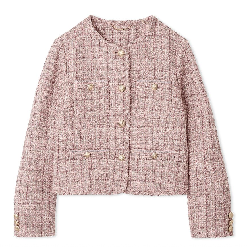 CELFORD パイピングデザインツイードジャケット