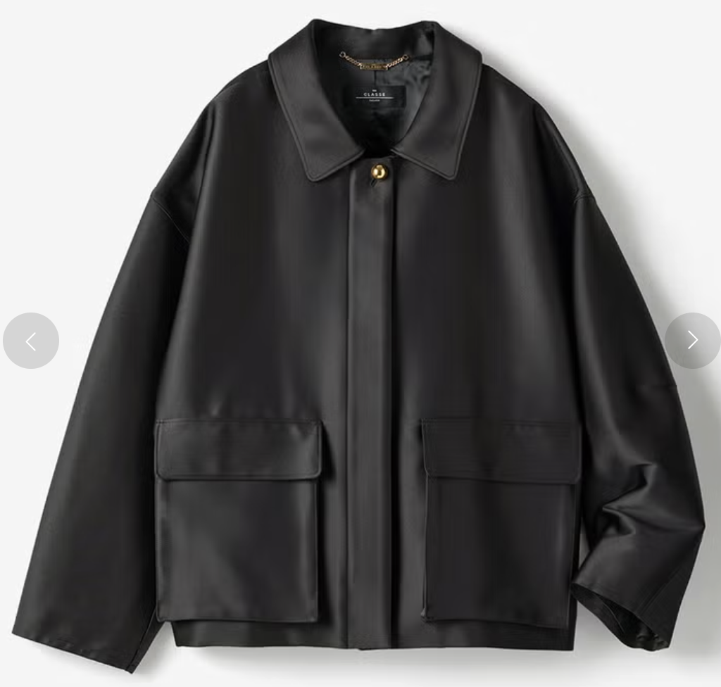 DoCLASSE サテンストレッチ・ショートジャケット