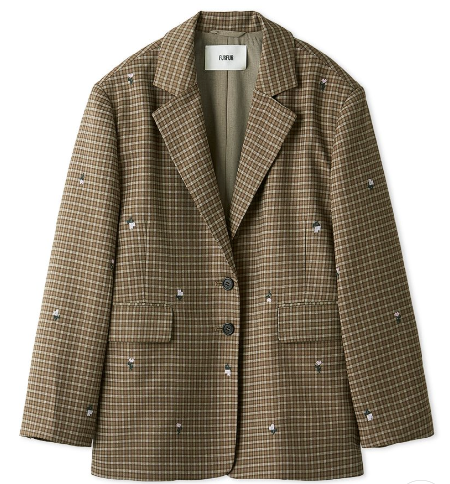 FURFUR テーラードジャケット（ローズ刺繍 他）